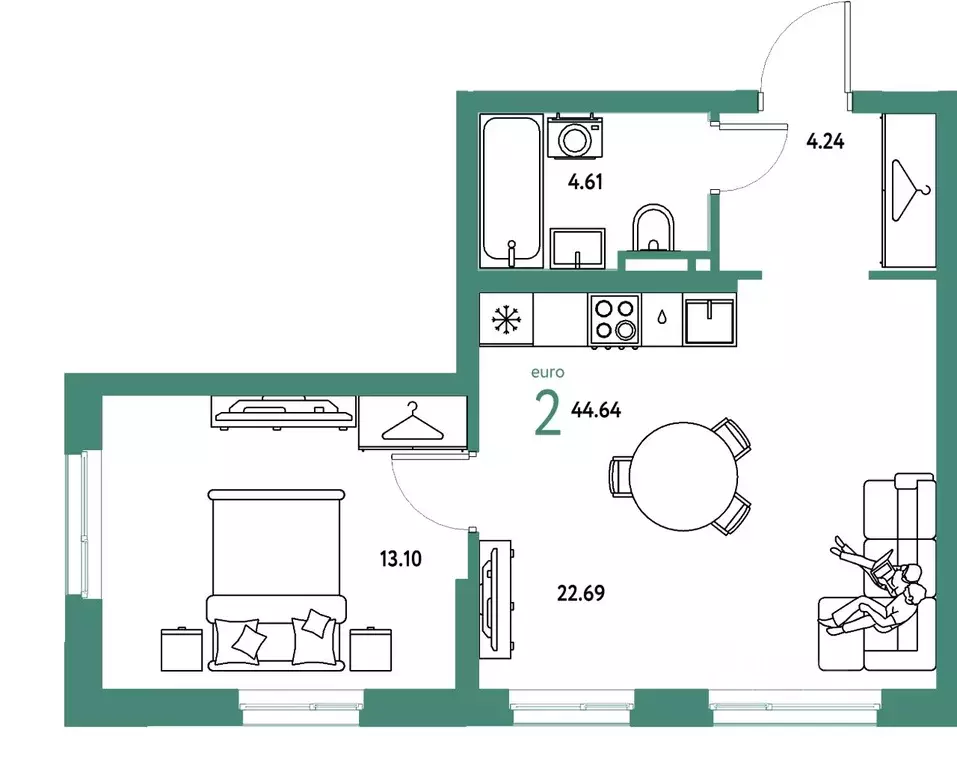 2-к кв. Свердловская область, Екатеринбург муниципальное образование, ... - Фото 1