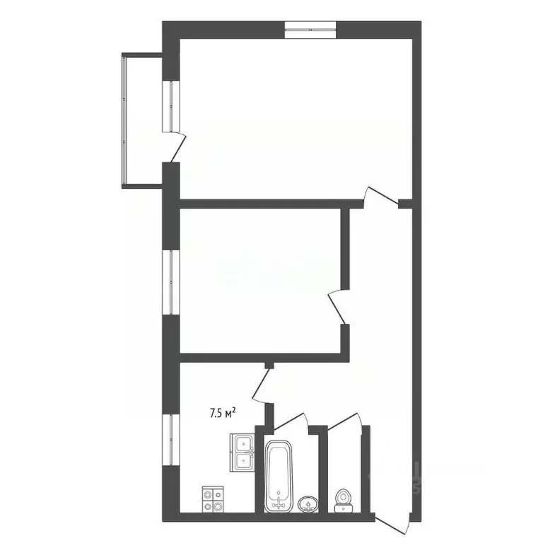 2-к кв. Забайкальский край, Чита ул. Чкалова, 8 (53.7 м) - Фото 2