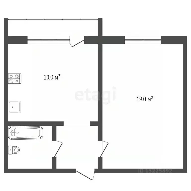 1-к кв. Вологодская область, Вологда Молочное пгт, ул. Шмидта, 18 ... - Фото 2