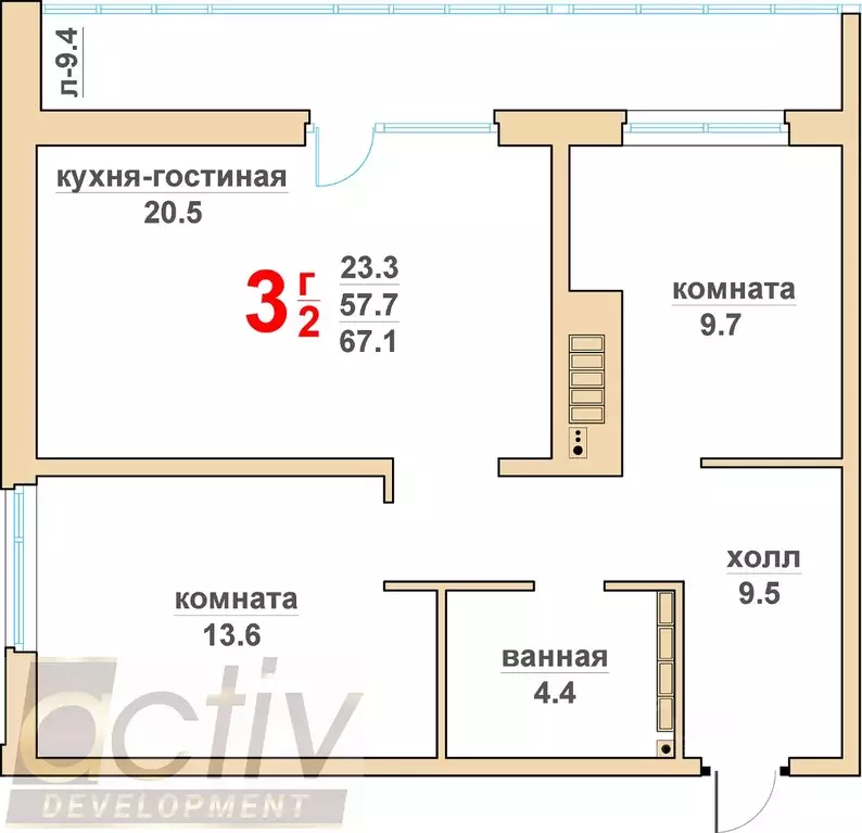 2-к кв. Свердловская область, Верхняя Пышма Гранд Успенский жилой ... - Фото 1