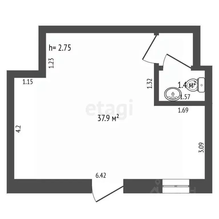 Помещение свободного назначения в Мордовия, Саранск Большевистская ... - Фото 1