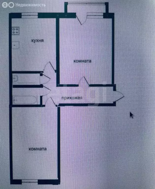 2-комнатная квартира: Абакан, улица Комарова, 20 (53 м) - Фото 0