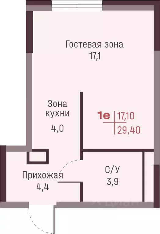 Студия Свердловская область, Екатеринбург Академический мкр, 19-й ... - Фото 2