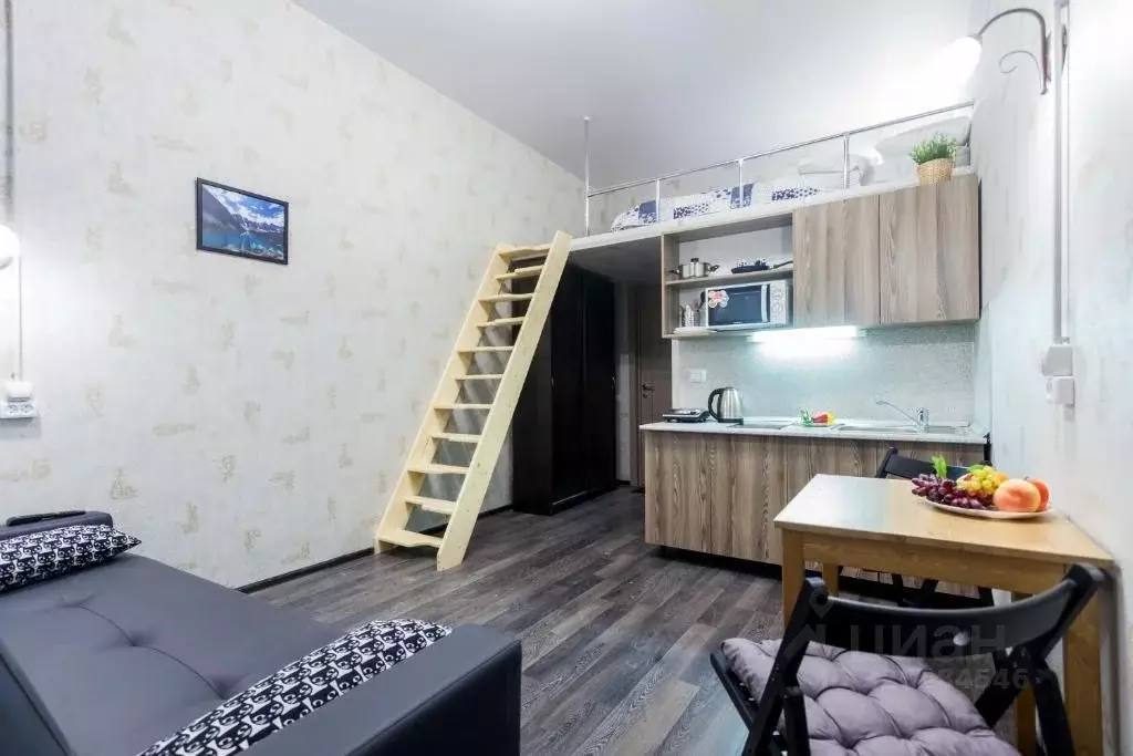 Студия Санкт-Петербург ул. Блохина, 4 (18.0 м) - Фото 1