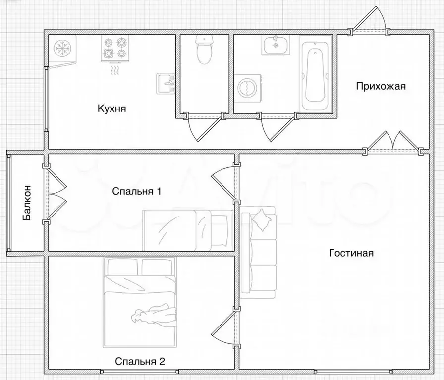 3-к. квартира, 70 м, 5/8 эт. - Фото 0