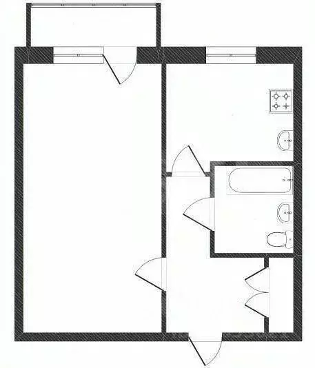 1-к кв. Костромская область, Кострома Индустриальная ул., 22а (35.8 м) - Фото 1