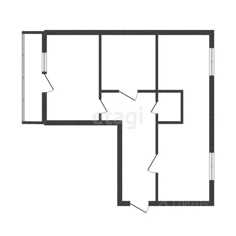 2-к кв. Свердловская область, Нижний Тагил ул. Бажова, 4 (52.4 м) - Фото 1