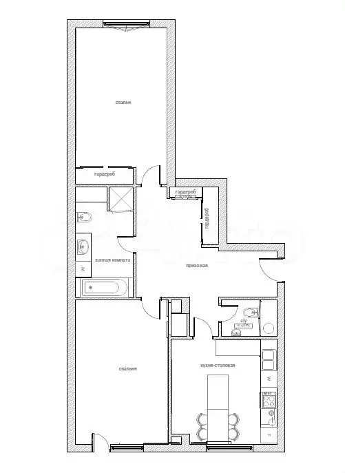 2-к. квартира, 85 м, 4/12 эт. - Фото 0