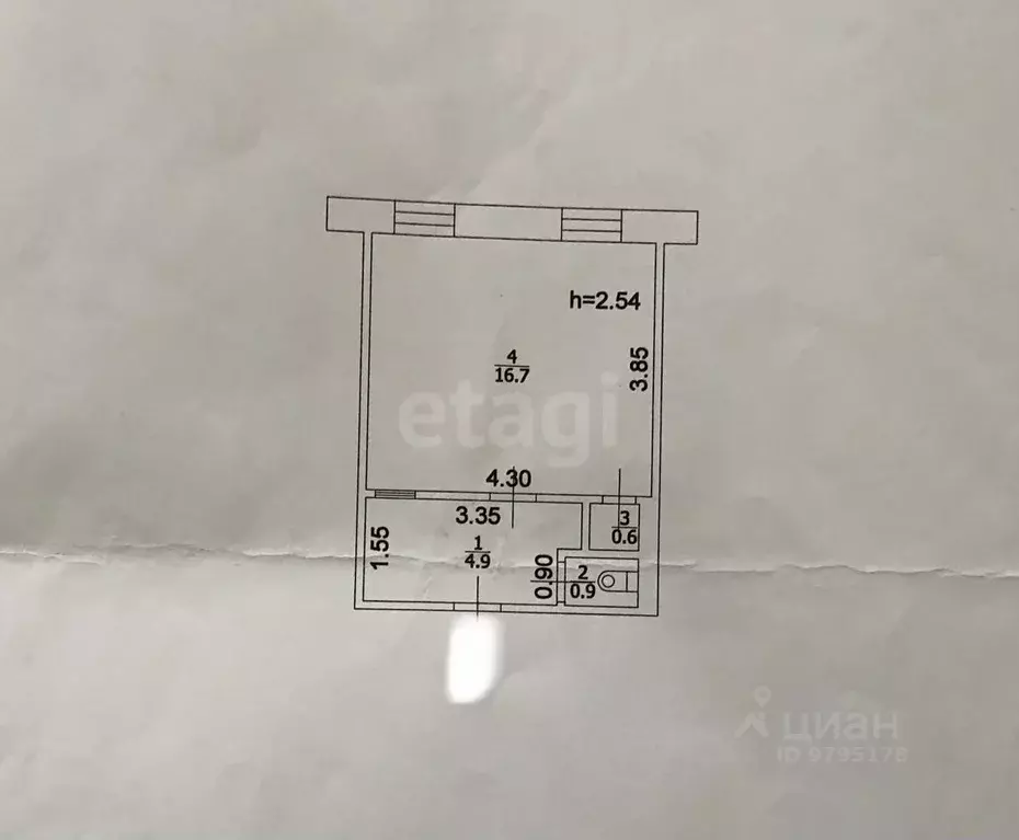 Студия Татарстан, Казань ул. Дежнева, 2к2 (23.1 м) - Фото 2