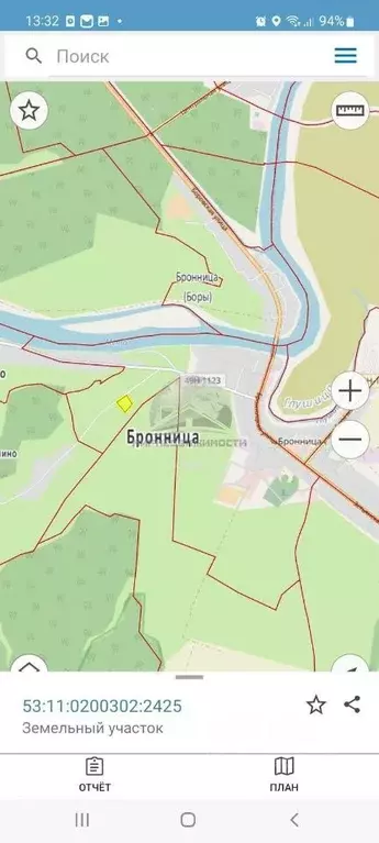 Бронница новгородская область карта