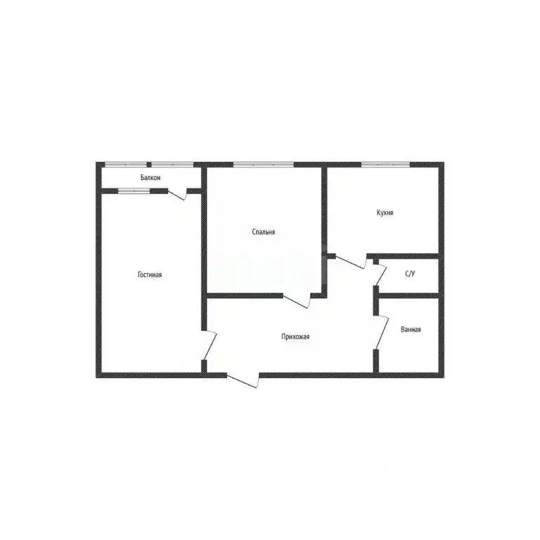 2-к кв. Белгородская область, Строитель Яковлевский городской округ, ... - Фото 2