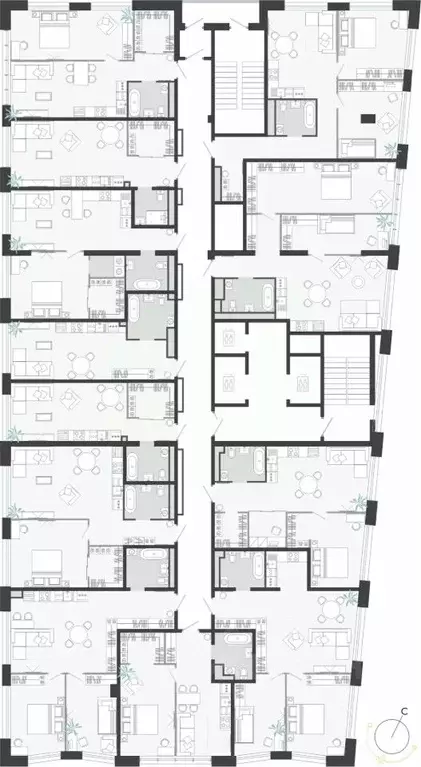 Студия Приморский край, Владивосток ул. Нейбута (54.68 м) - Фото 1