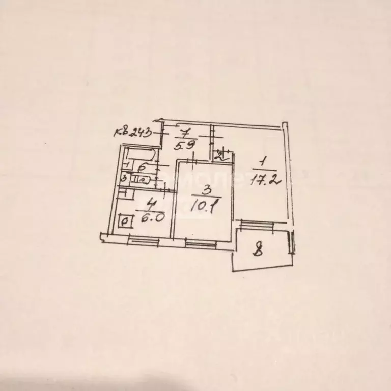 2-к кв. Московская область, Котельники Силикат мкр, 10 (47.5 м) - Фото 2