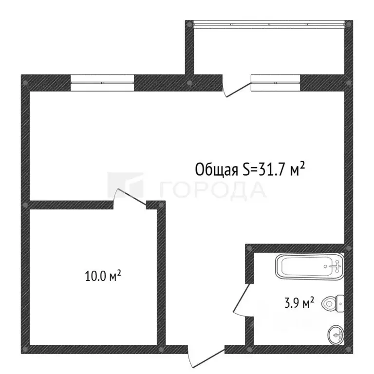 1-к кв. Алтайский край, Барнаул тракт Змеиногорский, 104М/5 (31.7 м) - Фото 2
