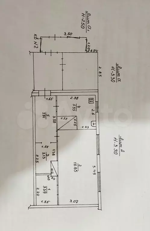 2-к. квартира, 35 м, 1/1 эт. - Фото 0