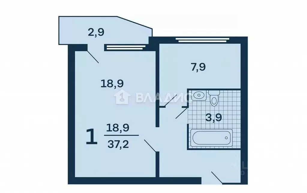 1-к кв. Москва ул. Бочкова, 6К2 (38.0 м) - Фото 2