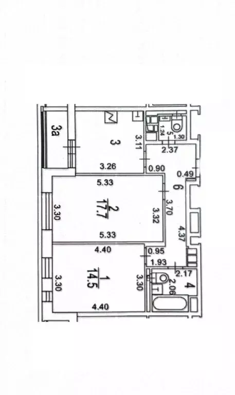 2-комнатная квартира: Москва, 5-я улица Соколиной Горы, 21А (60 м) - Фото 1