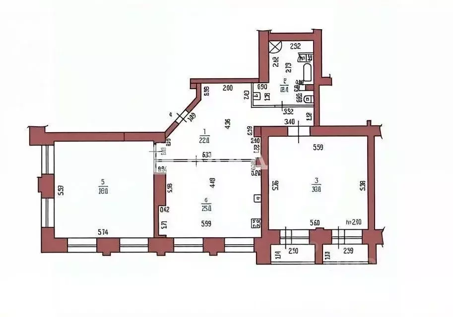 3-к кв. Алтайский край, Барнаул тракт Змеиногорский, 100 (121.0 м) - Фото 2