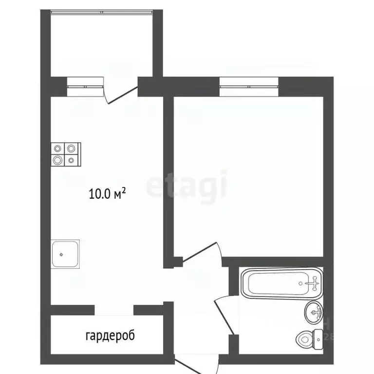 1-к кв. Владимирская область, Муром ул. Куйбышева, 24А (36.4 м) - Фото 1