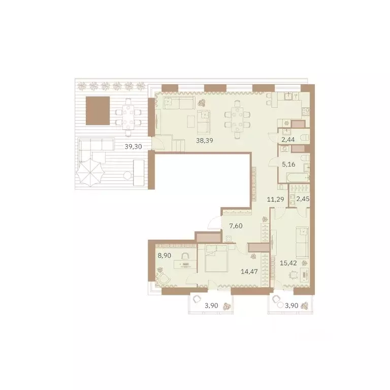 3-к кв. Санкт-Петербург Заставская ул., 30 (118.05 м) - Фото 0