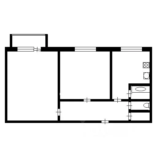 2-к кв. пензенская область, пенза ул. кижеватова, 37 (53.1 м) - Фото 1