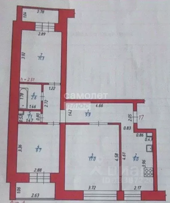 3-к кв. Удмуртия, Ижевск 7-я Подлесная ул., 22 (60.6 м) - Фото 1