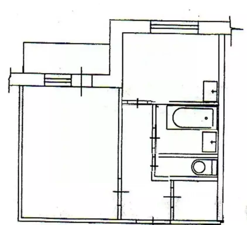 1-к кв. Татарстан, Казань ул. Четаева, 48 (33.0 м) - Фото 1