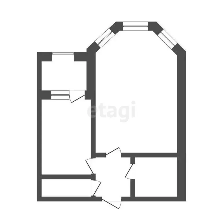 1-комнатная квартира: Тобольск, микрорайон 7А, 27 (45.9 м) - Фото 0