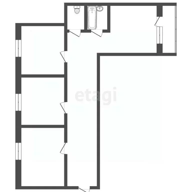 3-к кв. Татарстан, Альметьевск просп. Изаила Зарипова, 11 (65.5 м) - Фото 0
