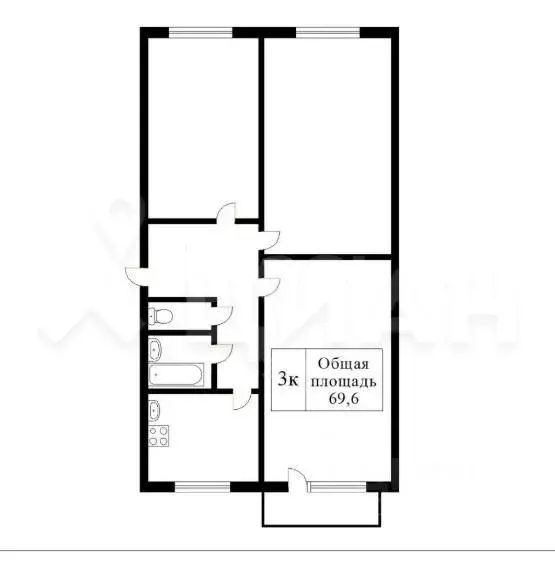 3-к кв. Бурятия, Улан-Удэ 140А мкр, 10Г (72.0 м) - Фото 1