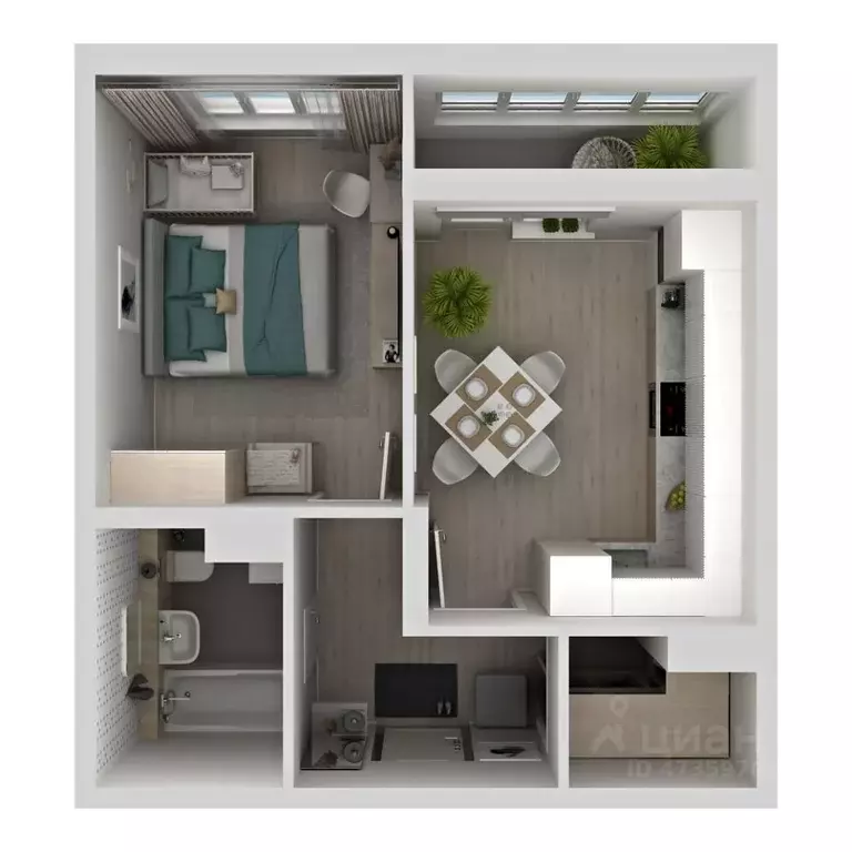 1-к кв. Самарская область, Самара Южное ш., 13 (37.8 м) - Фото 1