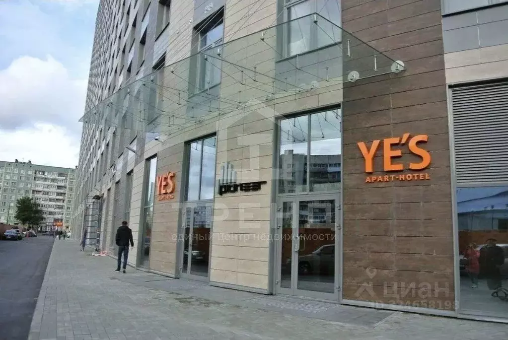 Студия Санкт-Петербург ул. Хошимина, 16А (42.3 м) - Фото 1