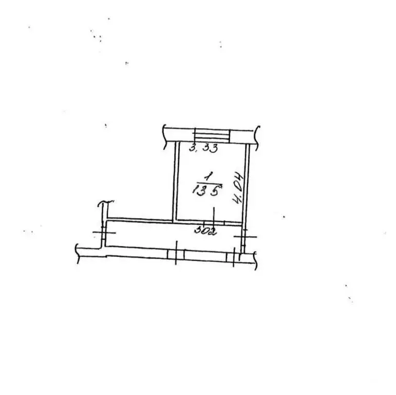 1к в -комнатной квартире (13.5 м) - Фото 1