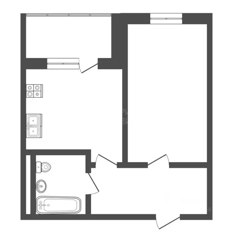 1-к кв. Тюменская область, Тюмень Заречный проезд, 43 (49.0 м) - Фото 2