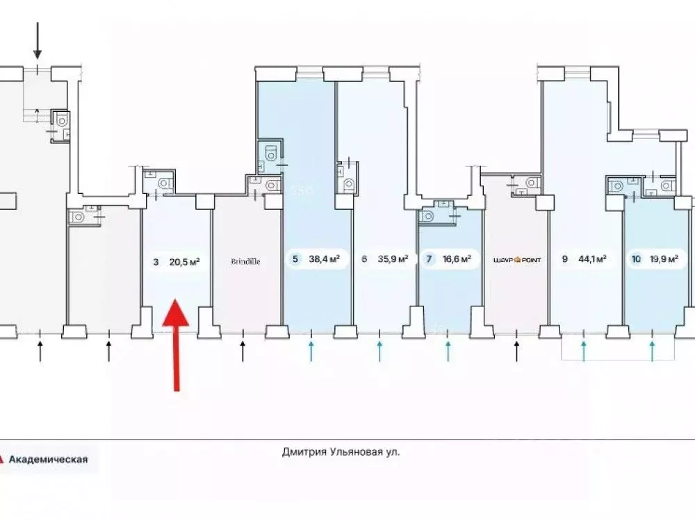 Помещение свободного назначения в Москва ул. Дмитрия Ульянова, 10/1К1 ... - Фото 1