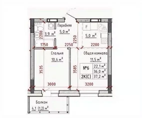 2-к кв. Алтайский край, Барнаул Северный Власихинский проезд, 104 ... - Фото 2