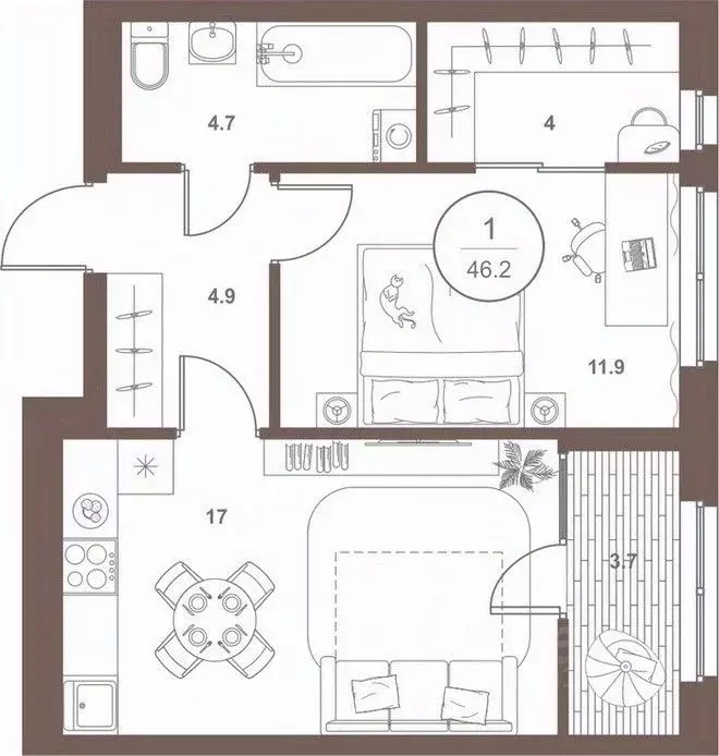1-к кв. Пензенская область, Пенза Арбеково жилрайон, Дальнее Арбеково ... - Фото 1