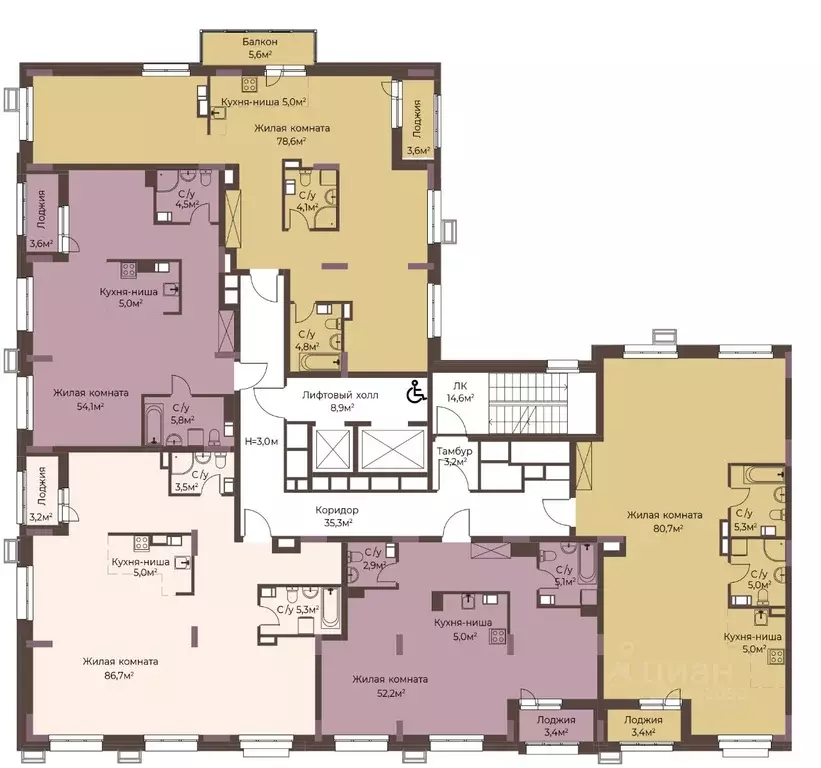 1-к кв. Нижегородская область, Нижний Новгород ул. Максима Горького, ... - Фото 2
