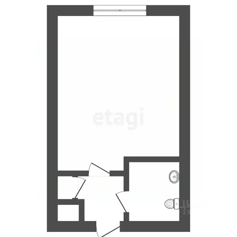 Студия Тюменская область, Тюмень ул. 30 лет Победы, 77 (15.2 м) - Фото 2