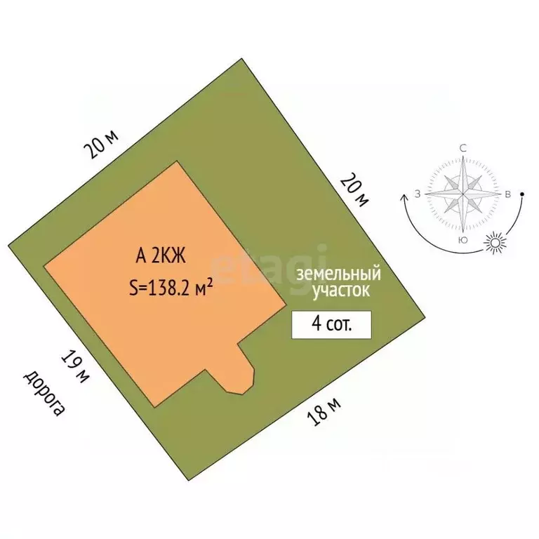 Дом в Тюменская область, Тюмень СОСН Калинка тер., ул. 1-я Вишневая ... - Фото 1