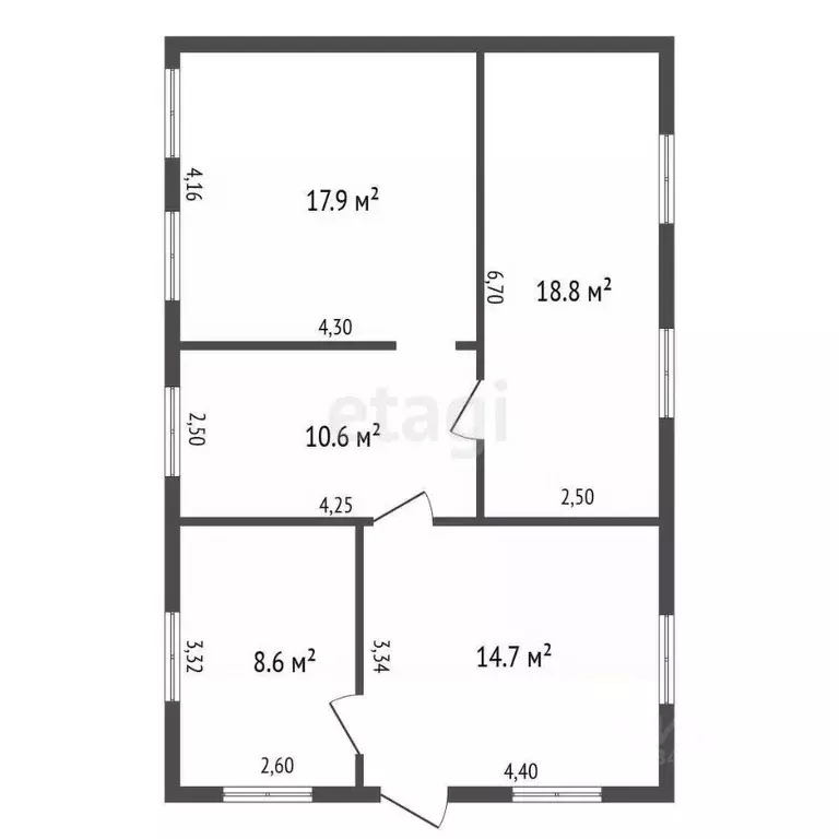 Дом в Калужская область, Малоярославецкий район, с. Коллонтай  (68 м) - Фото 2