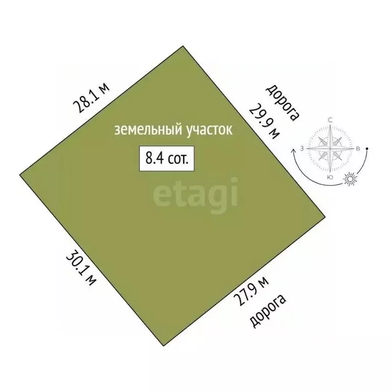 Участок в Ростовская область, Аксайский район, Ольгинское с/пос, ... - Фото 2