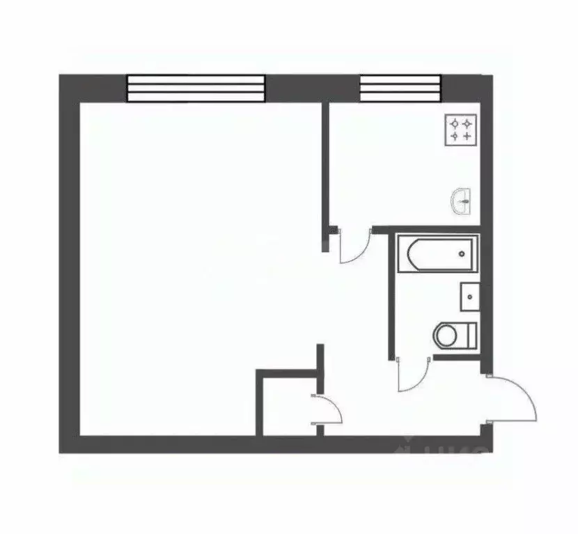 1-к кв. Челябинская область, Челябинск ул. Гончаренко, 74 (31.0 м) - Фото 2