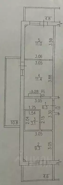 2-к кв. Кировская область, Киров ул. Романа Ердякова, 7к1 (41.1 м) - Фото 1