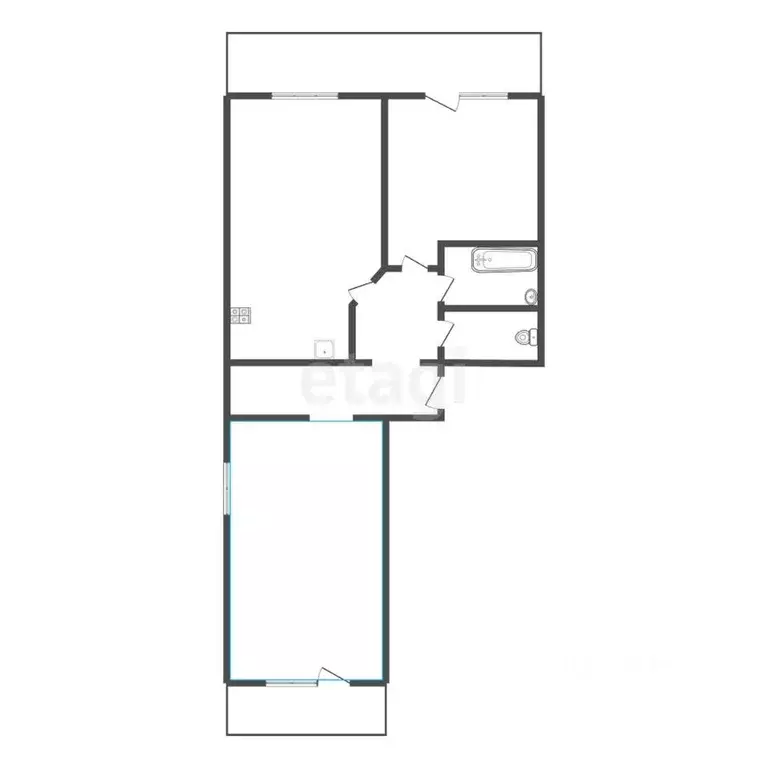 2-к кв. Бурятия, Улан-Удэ ул. Бабушкина, 1к3 (80.7 м) - Фото 1