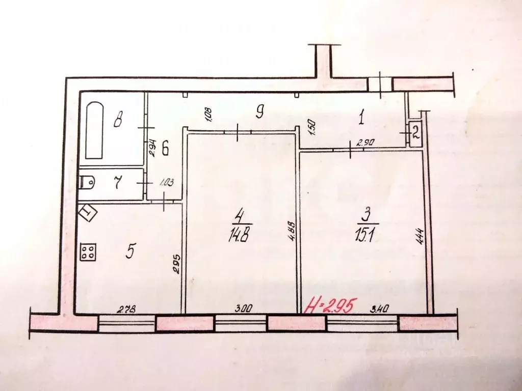 2-к кв. Волгоградская область, Волгоград Комсомольская ул., 10 (53.9 ... - Фото 2