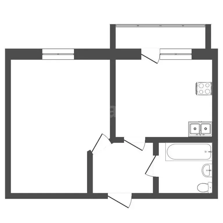 1-комнатная квартира: Вологда, Судоремонтная улица, 2Б (32.9 м) - Фото 1
