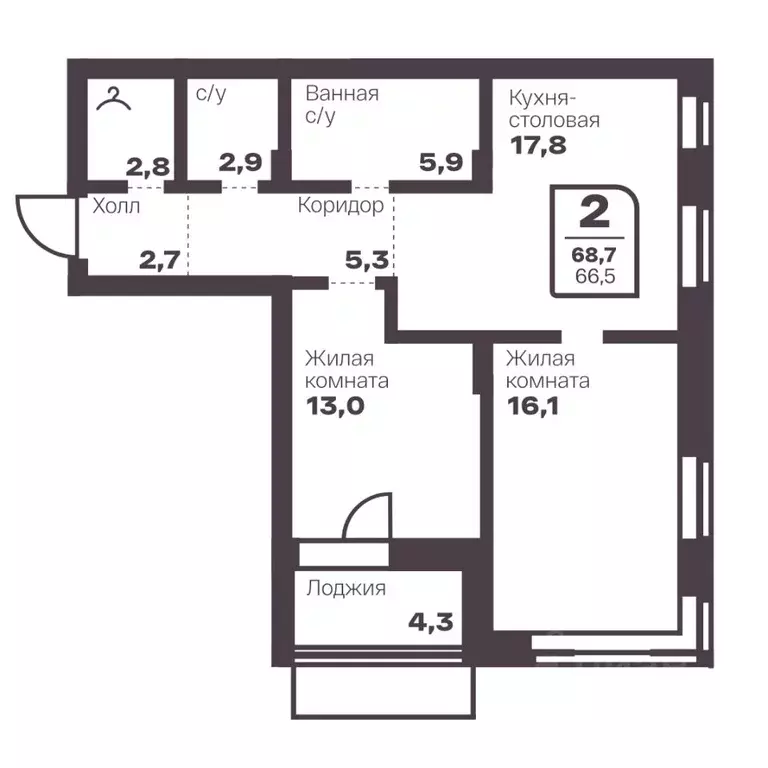 2-к кв. Челябинская область, Магнитогорск Голос Притяжение жилой ... - Фото 1