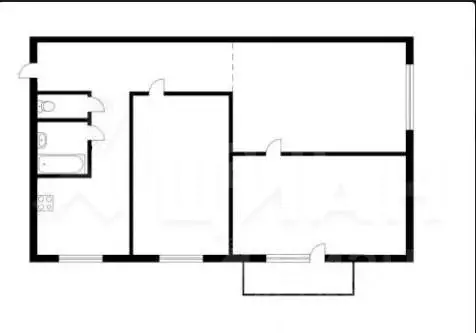 3-к кв. удмуртия, ижевск ул. металлистов, 43 (52.3 м) - Фото 1