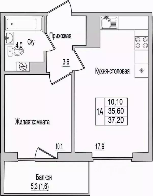 1-к кв. Псковская область, Псковский район, Завеличенская волость, д. ... - Фото 1